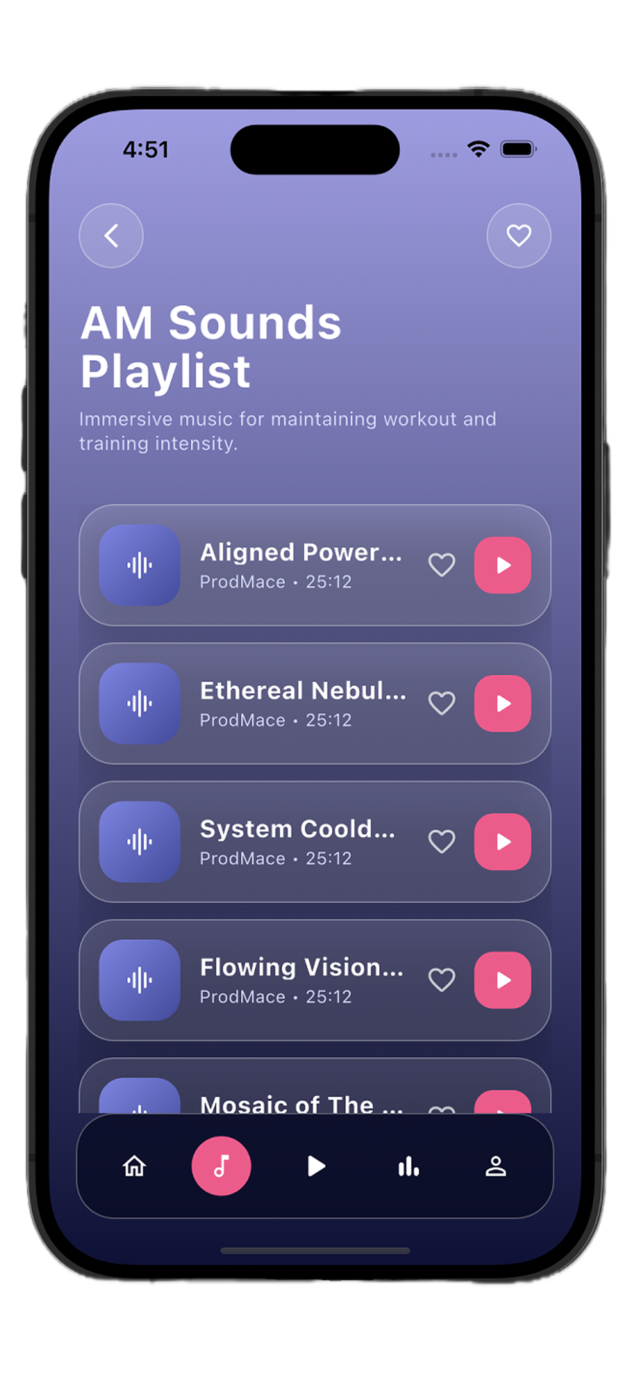ProdMaceAudio albums screen