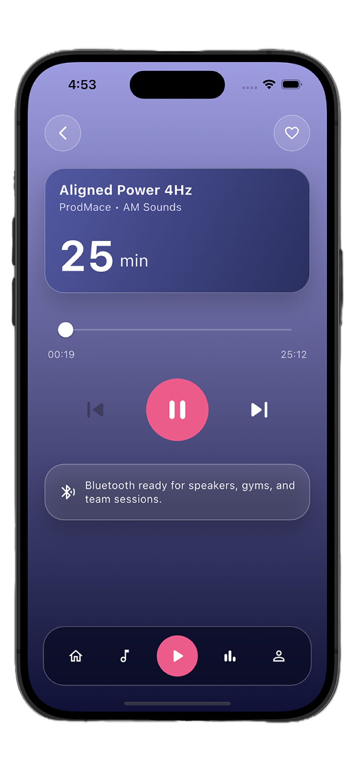 ProdMaceAudio player screen
